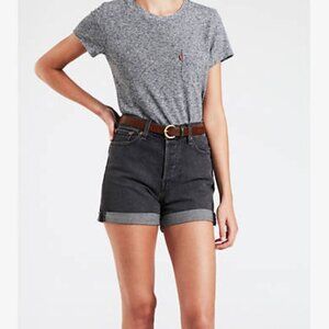 Levi's Womens 80 32 Larkspur Brown Leather Belt